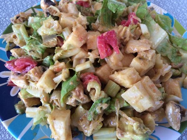 lorimaher's tweet image. Day 2 salad challenge-went with a Mexican type chopped salad including jicama and smoked jalapeño kraut. @lorimaher