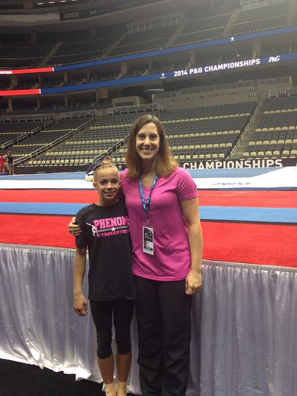 Region5Insider's tweet photo. Day 1 #pgchamps @GymPhenom Jess and Marissa are ready to go! @Region5USAG #R5pgchamps http://t.co/BoDg2apSwO