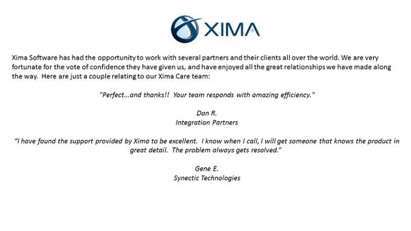ximasoftware's tweet image. Have you experienced the @ximasoftware difference?