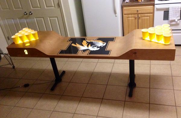 Zjacobson10's tweet photo. Big thanks to @c5_beerpong. We're loving the new table http://t.co/dYTrKaIIMH
