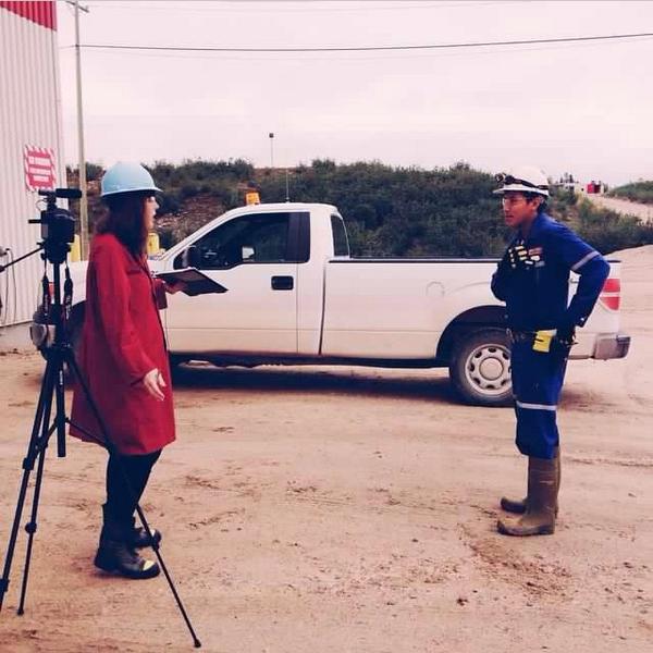 JWoodsSK's tweet image. Interviewing up a storm! @sweetmoonphoto caught me in action! #NorthernCareerQuest #McCleanLake #Saskatchewan
