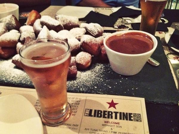 Sh_lbiLynn's tweet photo. & #dustedbeignets to finish.#delish #cantstopwontstop #sweet #foodporn #wraspberry @WildRoseBrewery @LibertinePublic http://t.co/aaRDs2kl9H