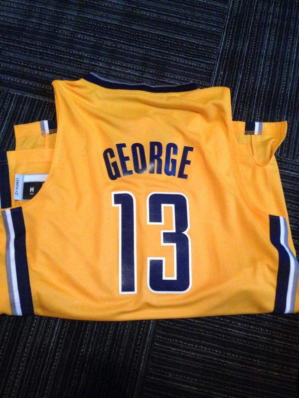 LucCreati's tweet image. "@INDPacerNation: The new @Paul_George24 jersey is awesome. #PG13 #YoungTrece http://t.co/ZFMWgx0Q8X"PG-13 is still the face of the Pacers ✌