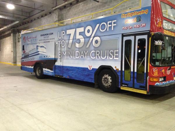 PrintMorFL's tweet photo. #Fresh from @PrintMorFL HQ, this @RWBimini Bus is ready to conquer the balmy streets of #Miami! http://t.co/gAczdZsSFj