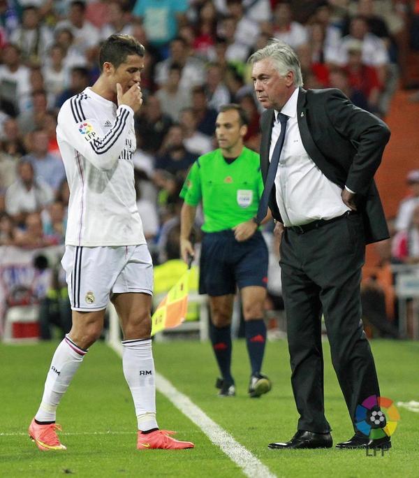 Mundo14Futbol's tweet photo. #Ancelotti: "El Atleti tiene algo de ventaja. Tenemos que marcar en el Calderón." Valora positivamente al equipo. http://t.co/MRQex3GQV5