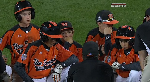 BleacherReport's tweet photo. VIDEO: #LLWS coach Dave Belisle gave his kids a fantastic, emotional speech after their loss http://t.co/wRFPRYrPZP http://t.co/Ukj8vEnIGL