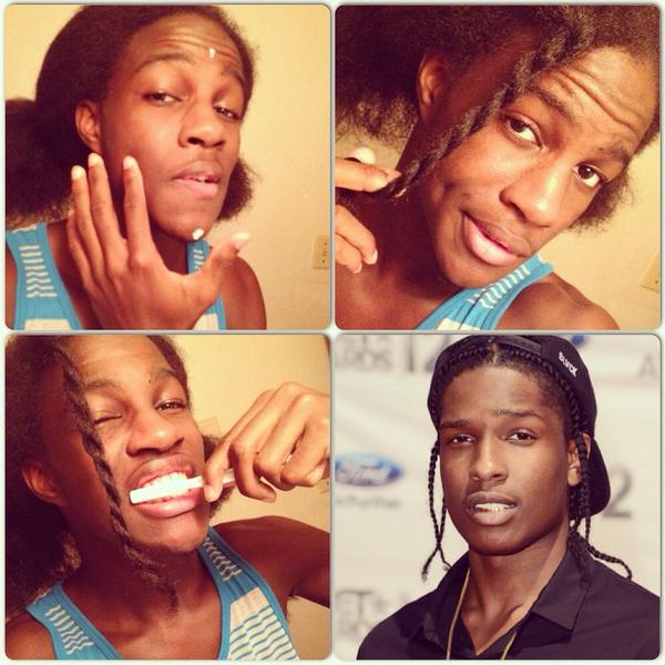 BestYungMC_CEO's tweet image. 😂😂😂 @ASAPRockyTRILL #MakeUpEffect