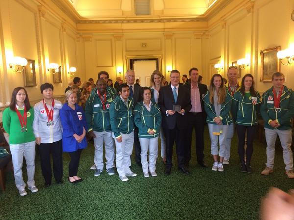 Hosting some of our Victorian commonwealth games athletes that did us proud in Glasgow <a href="/Vic_Premier/">Premier</a> #springst