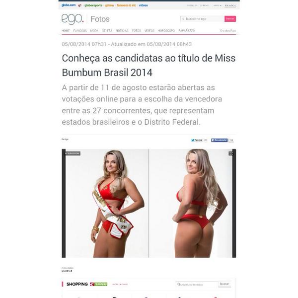 renatalvesmuse's tweet photo. @C5N @telefenoticias @clarincom Sigam @renatalvesmiss .Votem na Renata neste link http://t.co/nL2tmlEXHr http://t.co/mW7fgiBqHY