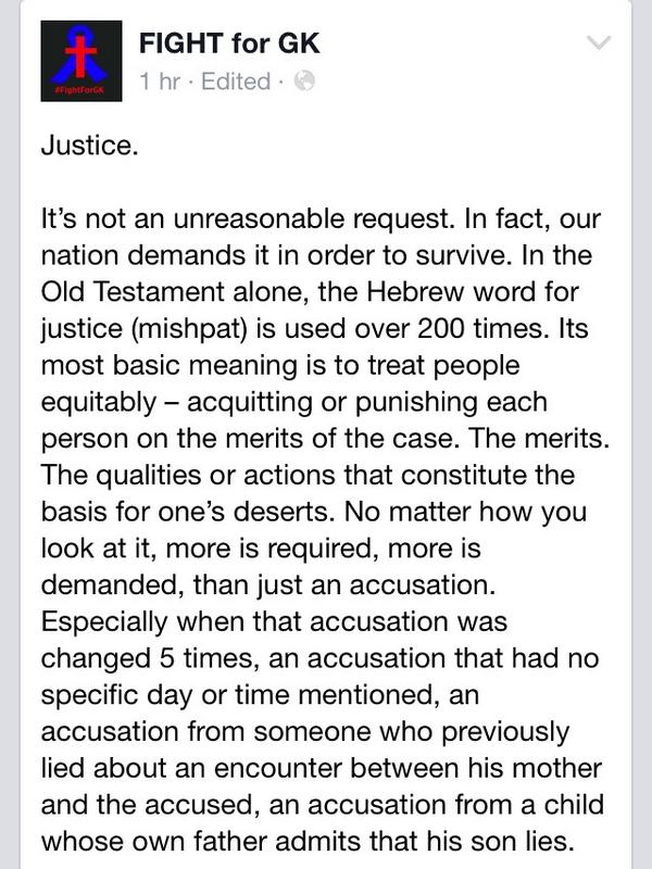 lauraaaarrr's tweet photo. No pretense left of supporting victims of #FightForGK #GregKelly #supportbasedonlies #waningsupport #justiceisserved http://t.co/P6j3lwPxdy