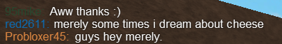 MerelyRBLX's tweet photo. "merely some times I dream about cheese" http://t.co/w5eDXx61pX