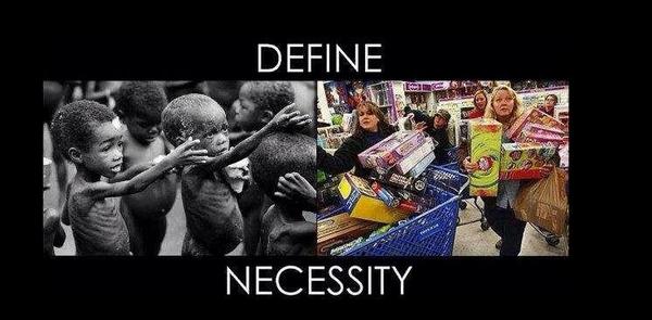 Expherience's tweet photo. Define necessity http://t.co/BC5cdrZz7v