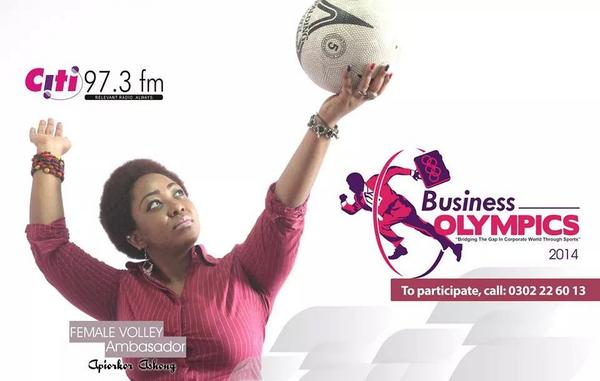 KojoAB's tweet photo. "@Citi973: The Citi #BizOlympics is here!!! What's your favorite game? Swimming, football and #CountersBall http://t.co/LoZ61ZTLgV"