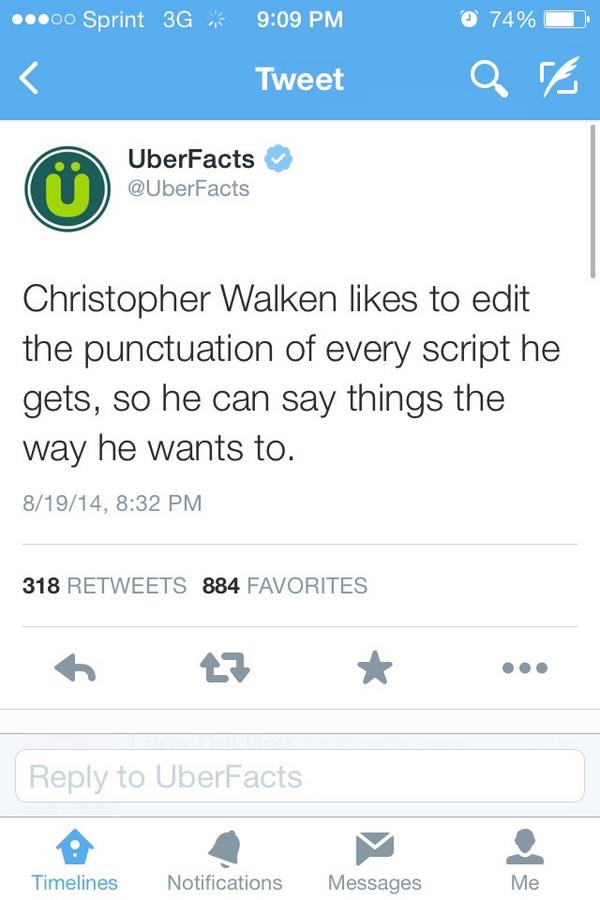 MarisaTweetz's tweet photo. Zombie Christopher Walken approves @LuciaSchulte1 @Katrina_Smith21 #twitterlesslinda http://t.co/DS3EulJAKv