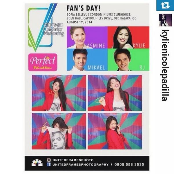 Vidanes_CM's tweet photo. The ever gorgeous & bubbly @kakaii1993 enjoying the photobooth at #VCMCelebsFansDay. http://t.co/TdHqI4WyVh