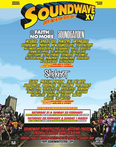 Ticketek_AU's tweet photo. Soundwave Festival lineup announced!! @soundwavefest  http://t.co/qUzMJD4rEr http://t.co/2wmgOykCej