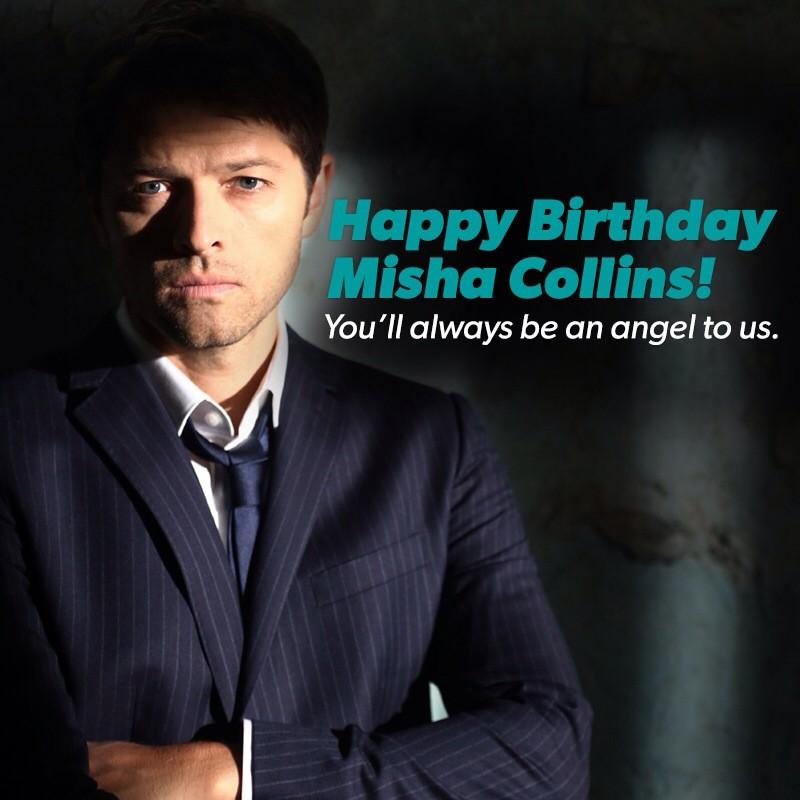 Happy Birthday Misha Collins. 