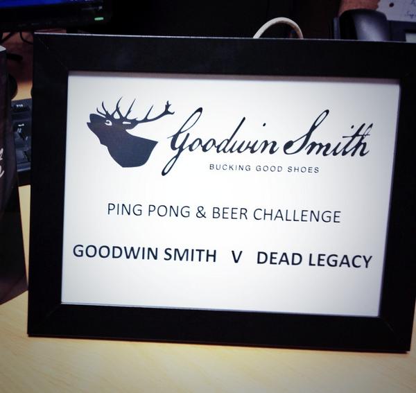 GoodwinSmithUK's tweet photo. Huge Ping Pong match tonight v @DEADLEGACY1. Head down to @TTTMCR to drink beer & heckle! KO 18.30, #BringSomeBalls. http://t.co/MXxOttUhpH