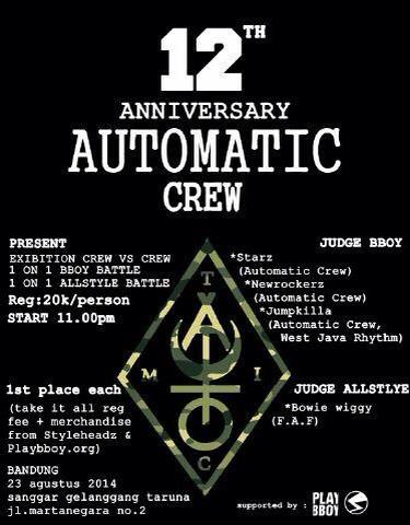 <a href="/AutomaticCrew/">Automatic Crew</a> #12thAnniversary