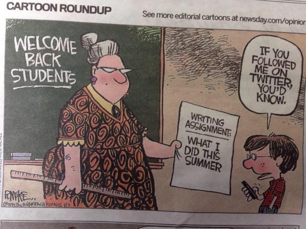 First day back in the 21st century...