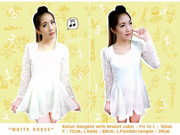ChickenEdan's tweet photo. Bantu tmn,nih. Brukat White Dress 82rb, Import Bangkok. Bhnnya oke. Minat SMS 082233838305 :) @cumiklan @Sumsel_KITO http://t.co/waEj9Phpxz