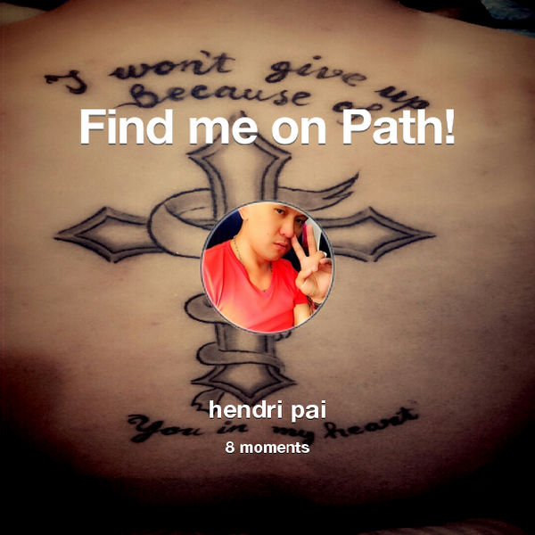 hendri_padma's tweet photo. Find me on #Path now! Go to: http://t.co/y5heO7Pffk! #thepersonalnetwork http://t.co/U1kBUZbMMa