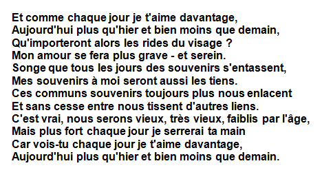 Ani Line Chaque Jour Je T Aime Davantage Aujourd Hui Plus Qu Hier Et Bien Moins Que Demain Rosemonde Gerard Citation Twitter