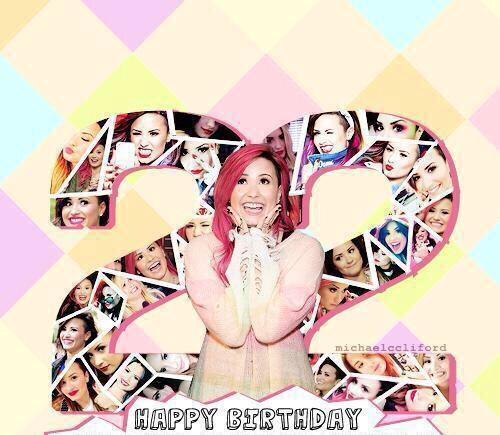 Happy 22nd birthday to the most beautiful & inspiring Demi Lovato. I fucking love you   