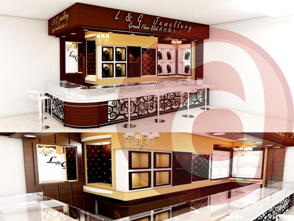 Desain Toko Emas Minimalis