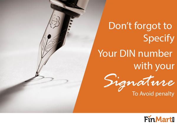 FinMartcom's tweet photo. Director, specify DIN along with sign in any document! Else pay penalty upto 10K #FinMart #CompaniesAct2013 #Director http://t.co/eyLKNwRIXe