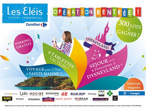 Opération rentrée aux Eléis!
Venez chercher votre ticket de tombola pour participez au grand jeu de la rentrée !