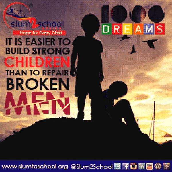 Join Us to Support 1000 Lovely #Children to get basic Education! 
#1000Dreams 
Read More here: slum2school.wordpress.com/1000-dreams-ca…