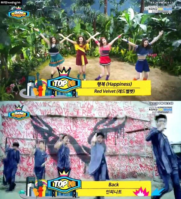 B2STFINITESubs's tweet photo. Show Champion Top 10 Chart this week:
Girl's Day
Red Velvet
Ladies Code
Block B
Secret
AOA
Winner
INFINITE
HyunA http://t.co/TU551cBtRE