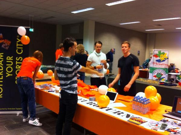 Euroturn's tweet photo. Na geslaagde Sport opportunities is het vandaag tijd voor de informatiemarkt. Wij zijn er klaar voor! @Eurekaweek2014 http://t.co/2Gr8oUaWXs