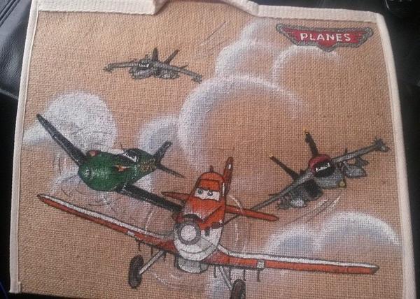 CustomPrincess's tweet image. Planes bag