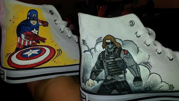 CustomPrincess's tweet image. Marvel shoes👟