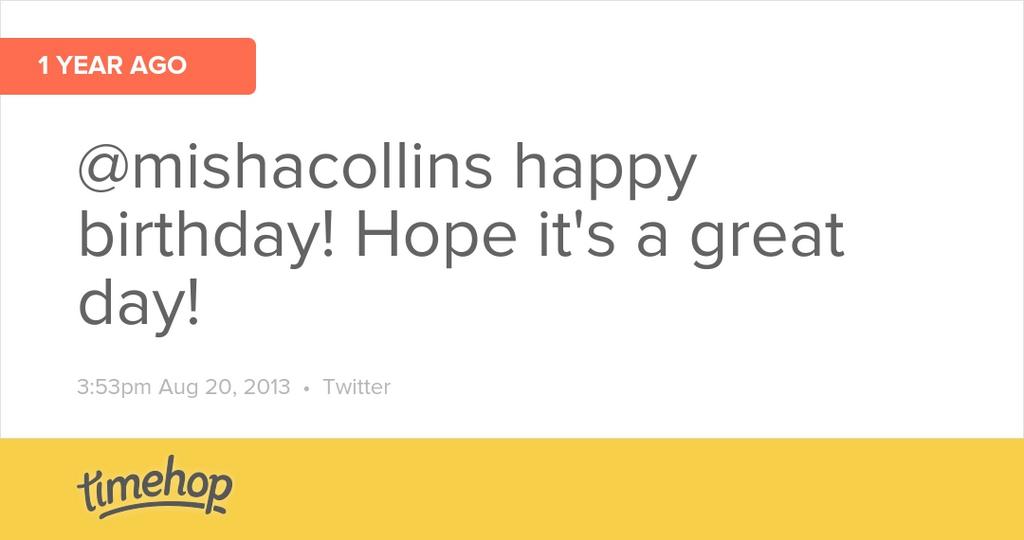 Well its that time of year again! Happy 40th birthday to Misha Collins!  