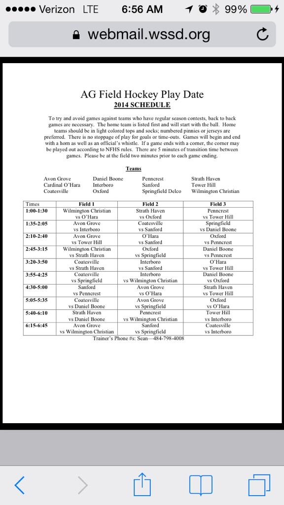 HavenCoachFish's tweet image. @SHfieldhockey Game Day (sort of)! Avon Grove Play Day 1-6:30 PM! Bus leaves @ 11:15. #startstrongendstronger