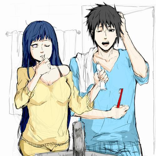 NarutoPairings's tweet photo. #SharePicts Ohayou, Heiress #SasuHina #Blue http://t.co/gDMPGcHCGm