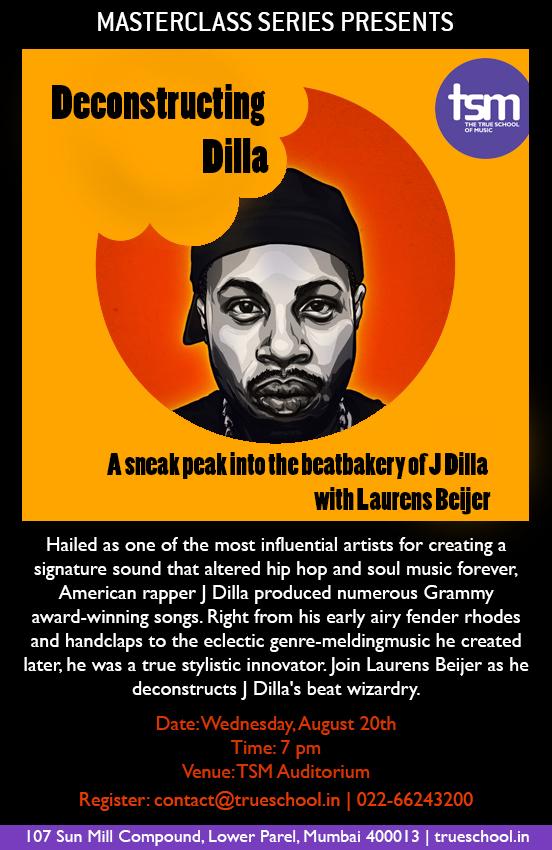 TrueSchoolMusic's tweet image. #TSMMasterclass at 7pm TODAY on @OfficialJDilla1 #Free #HipHop @thewildcity @highonscore @timeout_mumbai @MumbaiMag