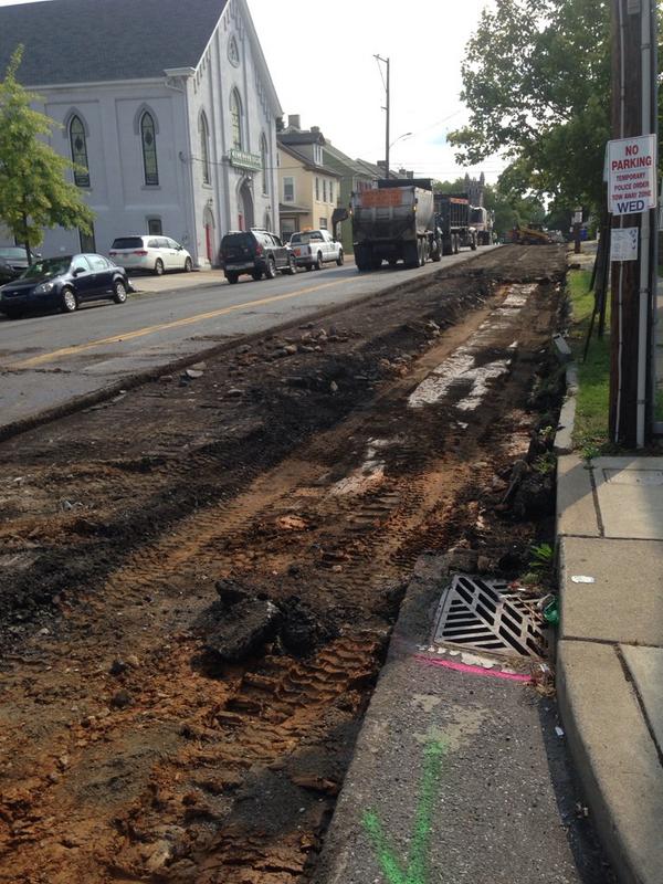 E North St is being resurfaced. I want a milling machine that can rip through 12" of asphalt. #bethlehem