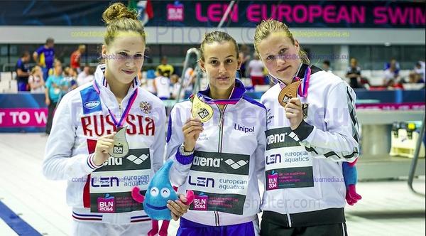 1m Springboard Women Podium in #BLN2014: Kristina Ilinykh #SilverMedal, <a href="/TCagnotto/">Tania Cagnotto</a> #GoldMedal, <a href="/ti_pu95/">TinaPunzel</a> #BronzeMedal.