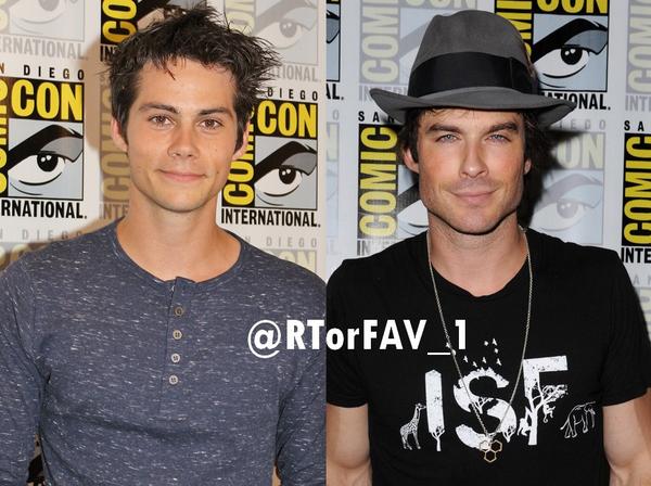 RTorFAV_1's tweet photo. REQUESTED 
RT for Dylan O'Brien
FAV for Ian Somerhalder http://t.co/GjIyHsd0hE