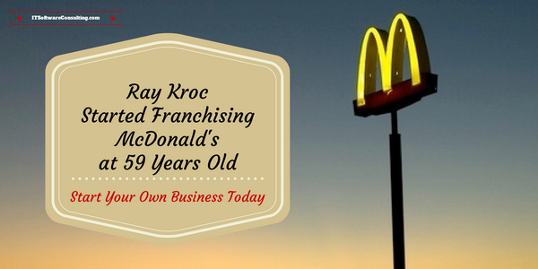 SoftwareAnswers's tweet image. Ray Kroc started franchising McDonald&apos;s at the age of 59 

#SoftwareAnswers
#SmallBusiness
#ITSoftwareConsulting