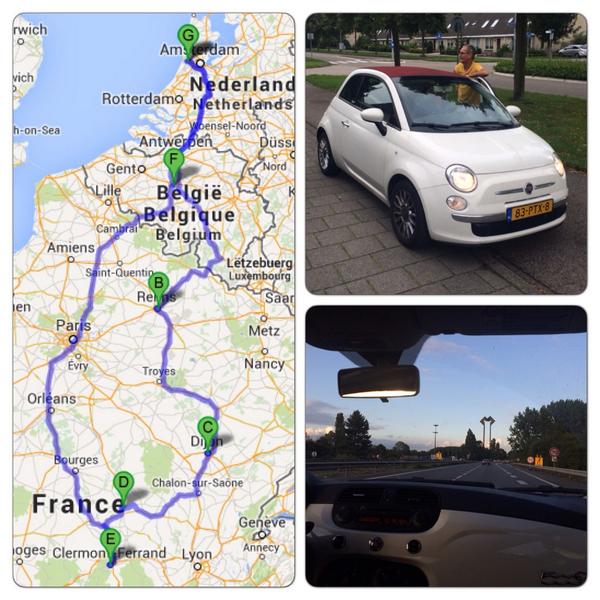 In ruim 2000 km van A via B, terug naar A. Veilig en wel dankzij <a href="/ABautoverhuur/">AB autoverhuur</a>