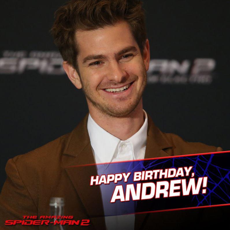 A very Happy Birthday to our favorite web-slinging hero, Andrew Garfield! 