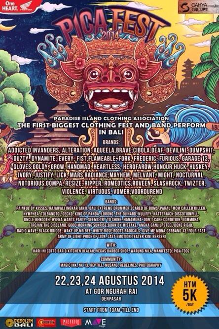 Gommora (@gommora_hc) on Twitter photo Sampai bertemu lagi tgl 24 Agustus di PICA fest 2014.. Sampai bertemu lagi tgl 24 Agustus di PICA fest 2014..