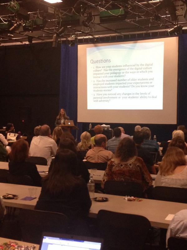 concordiatx's tweet photo. Thanks Kristi Stricker from @CUChicago for presenting on "Students: Who are they now?" at the #ctx Convocation. http://t.co/sHnxUW8Km9