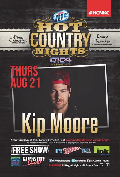 KCPLDistrict's tweet photo. Ya'll ready?! @KipMooreMusic FREE #HCNKC concert tomorrow at @KCLiveBlock! @Q104KC @MillerLite @csbev http://t.co/iQCHT2kRxd