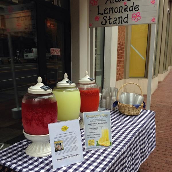 Happy Lemonade Day! Our stand is open til 4 today on 7th to raise $ for @AlexsLemonade. #Cupforacause